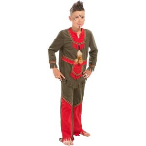 buttinette Costume d&apos;Am&eacute;rindien petit blaireau pour enfants, marron/rouge marron - Publicité