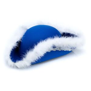buttinette Chapeau de majorette avec plumes de marabout, pour enfants, bleu bleu - Publicité