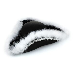 buttinette Chapeau de majorette avec plumes de marabout, noir noir - Publicité