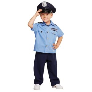 buttinette D&eacute;guisement de policier pour enfants bleu - Publicité