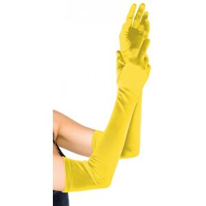 LegAvenue Gants Extra Longs satin Jaune Jaune