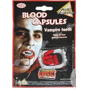 Kit vampire dentier et capsules de faux sang