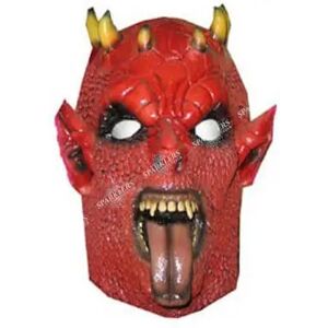 Linder Masque de demon diable rouge