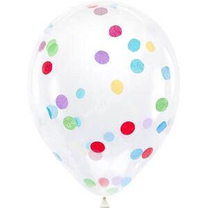 Lot de 6 Ballons Confettis