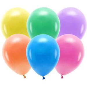 Party Deco Lot de 100 Ballons de Baudruche Biodegradable Multicolore