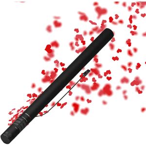 Magic FX Canon a confettis electrique Coeur rouge 80 cm