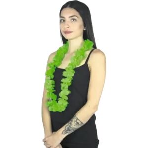 PARTY PRO Collier Hawaïen a Fleurs Vert