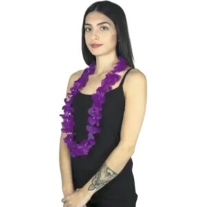 PARTY PRO Collier Hawaïen a Fleurs Violet