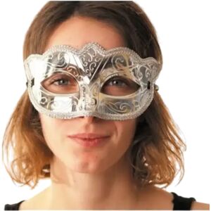 Party Pro Masque Venitien Burlesque Argent