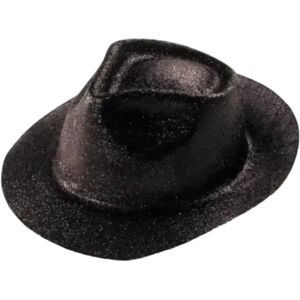 PARTY PRO Chapeau BORSALINO Paillette Noir