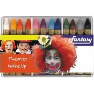 Party Pro Boîte de 12 Crayons Gras Pour Maquillage Enfant