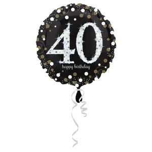 Amscan Ballon Anniversaire rond 40 ans argent - Publicité
