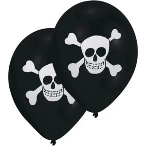 Amscan Lot de 8 ballons tête de mort Pirate - Publicité