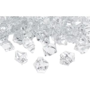 Party Deco Confettis Pierre Cristal - Transparent - 25x21mm - Lot de 50 - Publicité