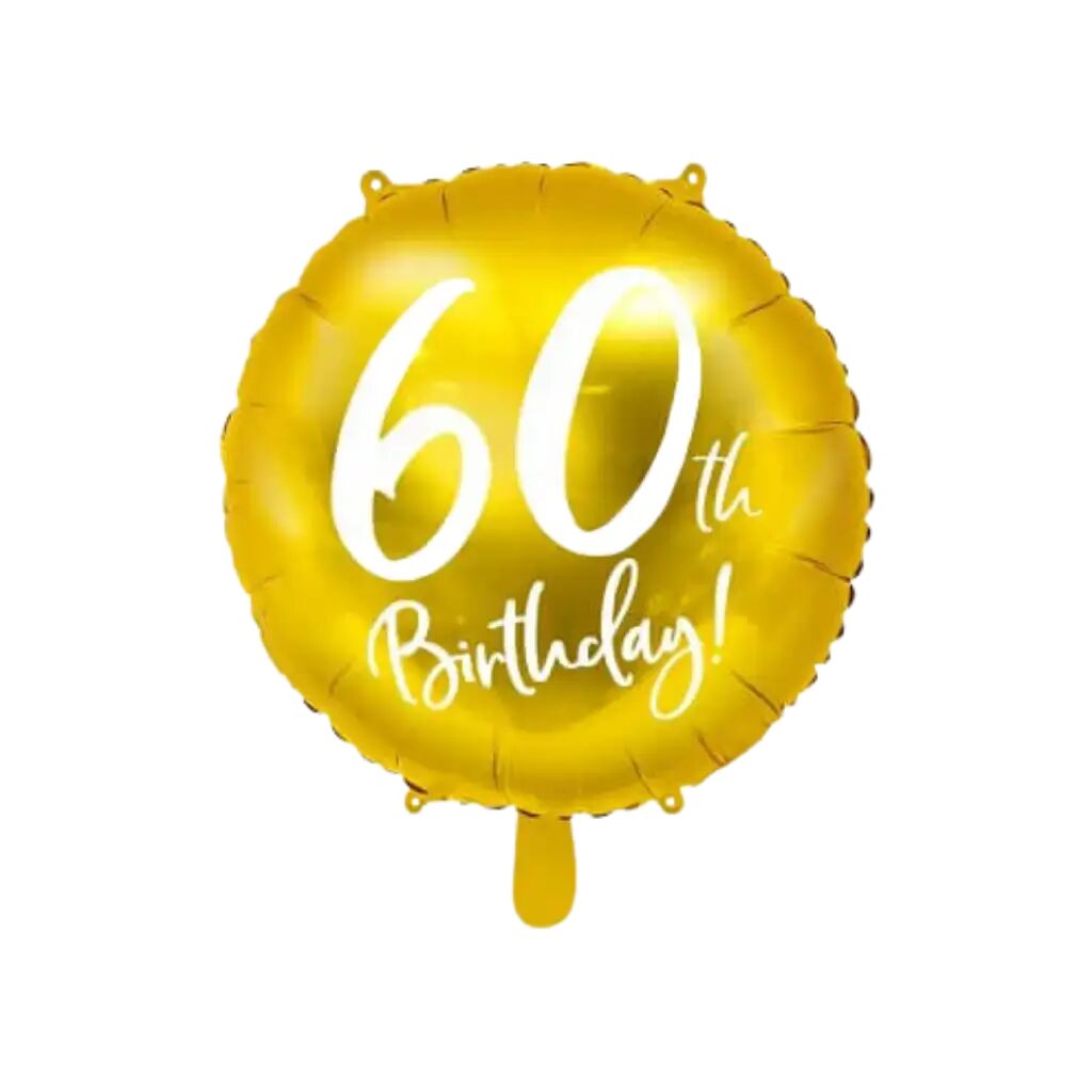 Party Deco Ballon 60th Birthday Or ø45cm