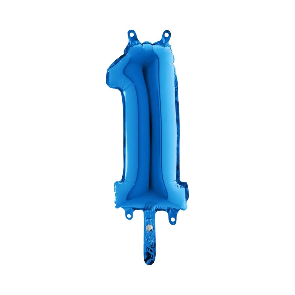 Grabo Ballon Anniversaire Chiffre 1 Bleu 36cm