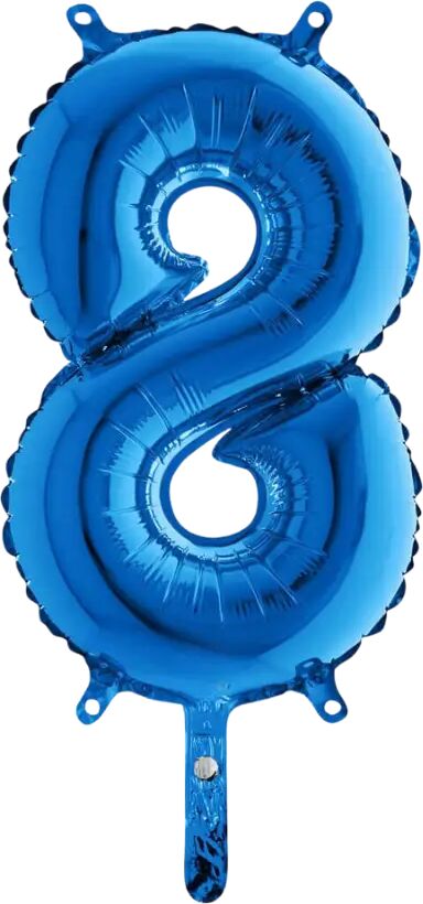 Grabo Ballon anniversaire chiffre 8 Bleu 36cm