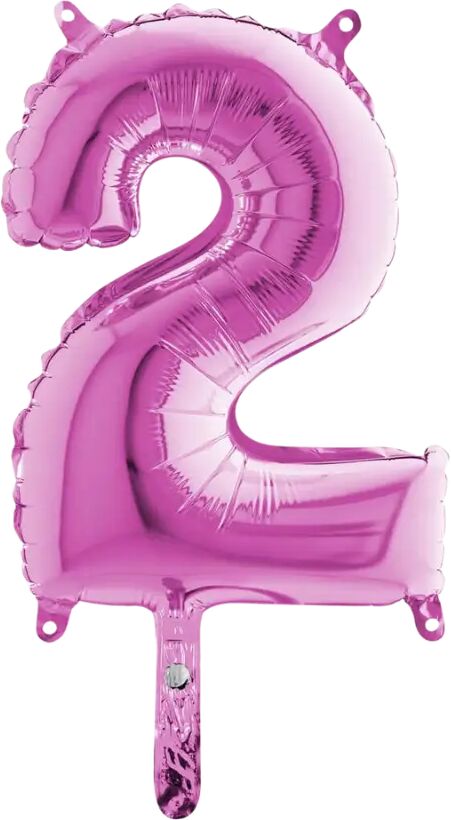 Grabo Ballon anniversaire chiffre 2 Rose 36cm