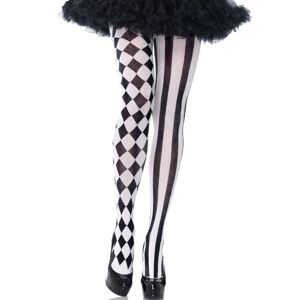 Leg Avenue Hosiery Leg Avenue - Collant Arlecchino Nero/bianco