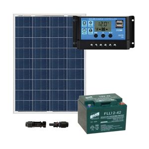 IoRisparmioEnergia Selection Kit fotovoltaico ad isola 80Wp per luoghi isolati   STARTER+80