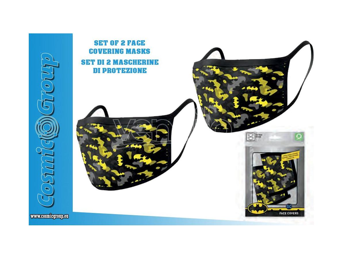 Pyramid Dc Batman Camo Face Covering Mask Set(2) Maschera