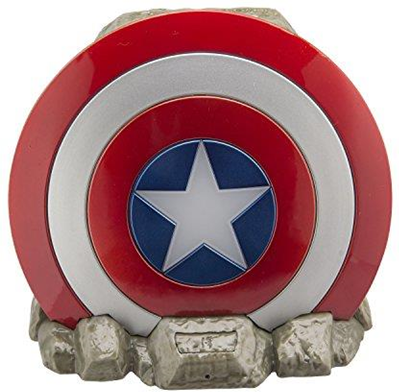 Ekids VI b72ca Marvel Captain America Shield Wireless Bluetooth Altoparlante Portatile Rosso/Bianco