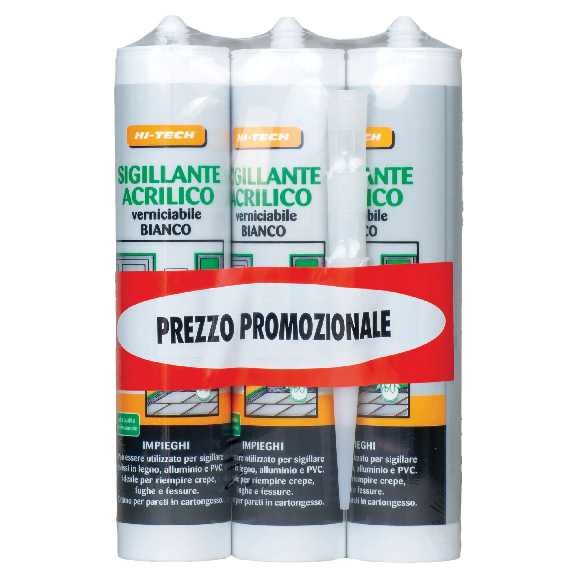 Sigill ANTE ACRILICO HI-TECH  280 ml BIANCO VERNICIABILE - 3 PEZZI