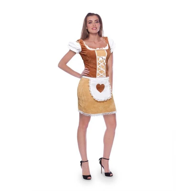 Dirndl jurk classic bruin