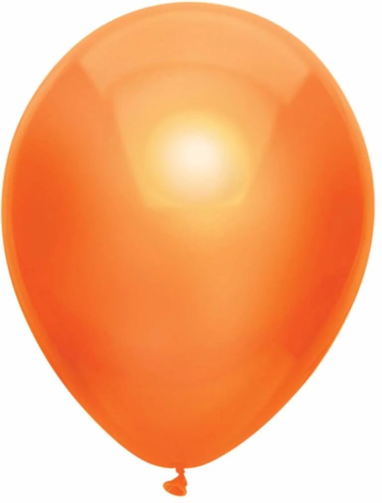 100 oranje metallic ballonnen 30cm