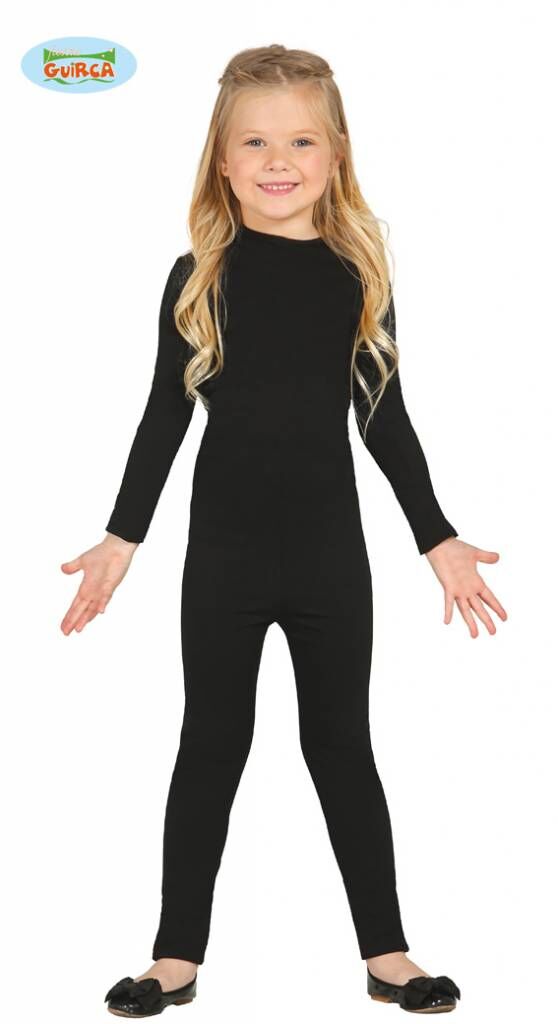 Bodysuit zwart kind Spandex