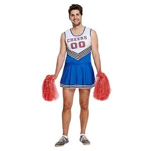 HENBRANDT Volwassen mannen cheerleader verkleedkleding Halloween Amerikaanse middelbare school cosplay vrijgezellenfeest aankleden cheerleader outfit één maat heren verkleedkostuum