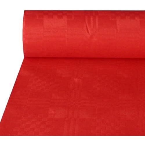 PAPSTAR Papieren tafelkleedrol, papier, cellulose, rood, 100 cm x 50 m