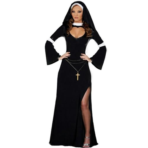 WSZJLN Halloween kostuums gemaskerd feest kostuums cosplay kostuums vrouwelijke priester non kostuums prestaties kostuums-2-one size