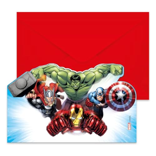 Procos Avengers Infinity Stones uitnodigingskaarten, 6 stuks