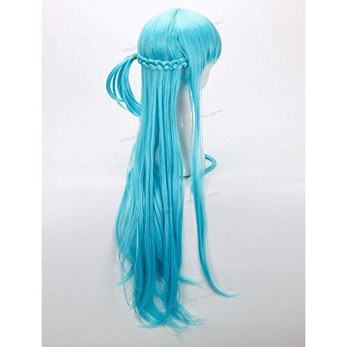 LINLINCD Anime-cosplay-pruik, anime, cosplay, zwaard, kunst, online, Yuuki Asuna, Halloween, rollenspel, blauwe pruik, cosplay