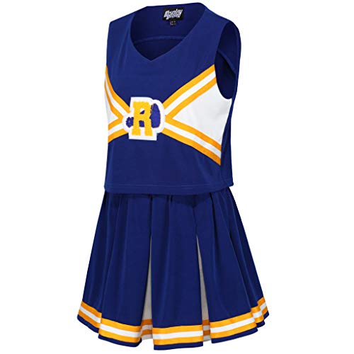 The Cosplay Company Middelbare school Cheerleader Uniform, Blauw, 6