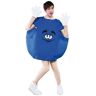 Feestbazaar Emoji kleding Snoepje blauw