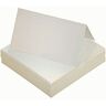 byou Plaatskaarten, stoelkaart parelwit, 100 stuks, wit, blanco naamtafelkaarten voor bruiloft, feest, decoratie, vergadering, gunst, 10 x 10 cm