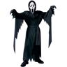 Vnnigmn Ghostface Kostuum voor volwassenen en kinderen, geestkleding, zwart, Halloween, cosplay, dodenkostuum met screammasker