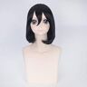 FZYUYU -Wig Anime Cosplay Pruik voor Halloween Mode Kerstfeest Verkleed Pruik Aanvallende Reuzen Volwassen Mikasa Ackerman Zwarte Bob Hoofd