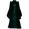 Oakamy Minerva Mcgonagall Kostuum Heks Vampier Gewaad Tovenaar Halloween Carnaval Cosplay Tovenares Jurk Kraag Mantel Lange Cape Mantel, Groen, XXL