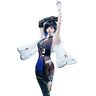 GdniA Genshin Impact Cosplay Kostuum Outfit Halloween Feestpak Genshin Start (Blauw Geel, XL)