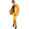 Widmann Kostuum Mr. goud, gouden pak, jas en broek, showman, disco fever, casino themafeest, oudejaarsavond