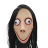 thematys Momo Masker Halloween – griezelig horrormasker van latex, ideaal voor kostuumfeesten, filmthemaavonden en verzamelaars, hoogwaardig, detailgetrouw, uniseks