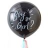 Ginger Ray Jongen of Meisje Giant Gender Onthullen Baby Shower Confetti Ballon Decoratie Zwart, 36 Inch