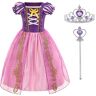 Foierp Rapunzel Princess verkleedjurk voor meisjes paars fancy jurken voor kinderen Halloween kerst verjaardag partij Cosplay