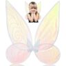 REDSTAR FANCY DRESS Feeënvleugels voor kinderen als feeënkostuum – vleugel fee, bosfee kostuum – Fairy Wings in wit of groen als vlindervleugels, engelenvleugels of elfenvleugels voor een elfenkostuum – 50 x 52 cm