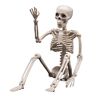 Nemeaii 1 STUKS Halloween Skeletten Decoraties Beweegbaar Plastic Skelet Volledig Lichaamsskelet met Beweegbare Gewrichten Wit