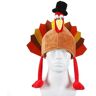 kwoifioy Turkije Hoed Creatieve Kip Nieuwigheid Pluche Kalkoen Hoed Thanksgiving Dag Hoeden Voor Vakantie Feest Hoeden Carnaval Thanksgiving Turkije Hoeden Voor Volwassenen Thanksgiving Kalkoen Hoeden