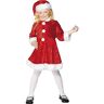 Smiffys , Kindermeisje Miss Santa kostuum, jurk en muts, maat: S, 29181